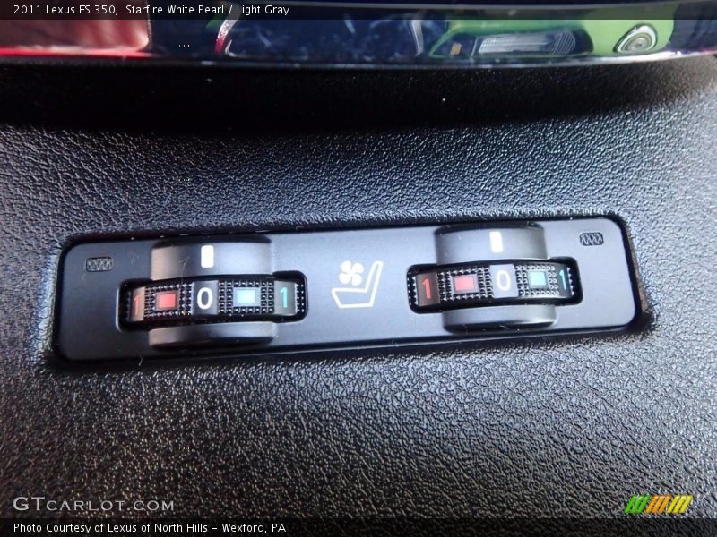 Starfire White Pearl / Light Gray 2011 Lexus ES 350