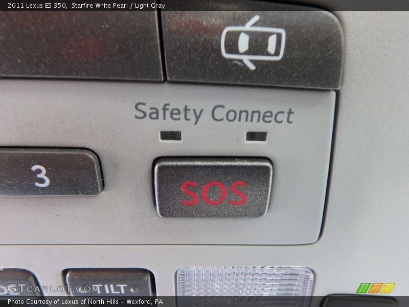 Starfire White Pearl / Light Gray 2011 Lexus ES 350