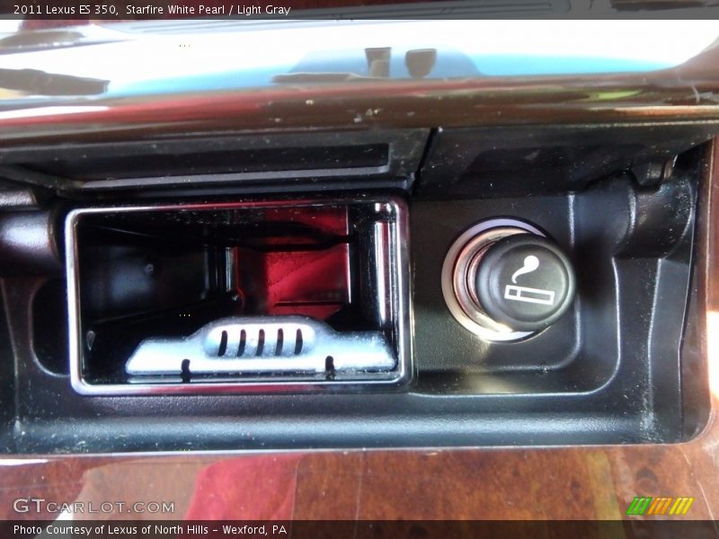 Starfire White Pearl / Light Gray 2011 Lexus ES 350