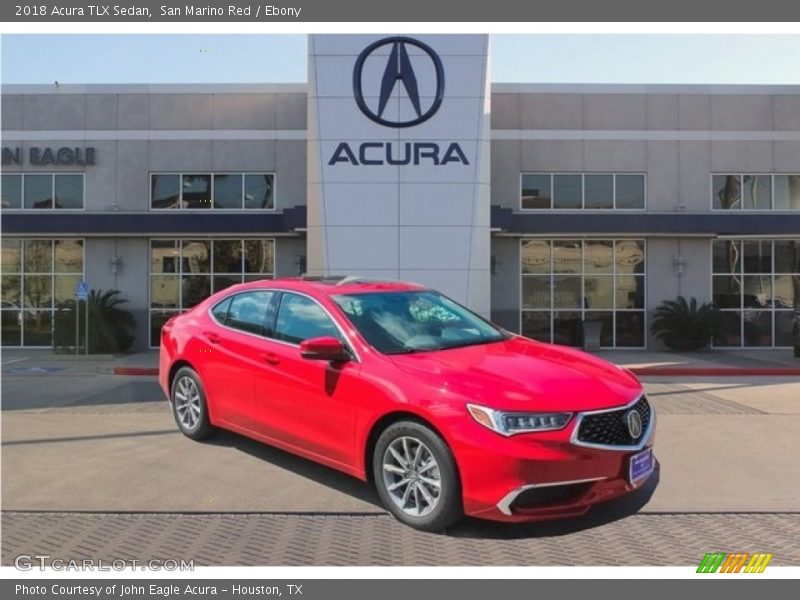 San Marino Red / Ebony 2018 Acura TLX Sedan