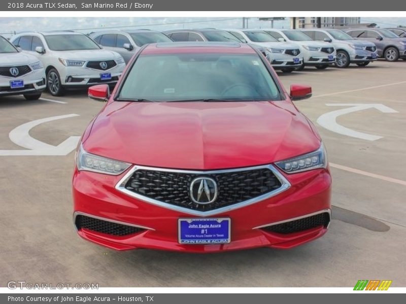 San Marino Red / Ebony 2018 Acura TLX Sedan