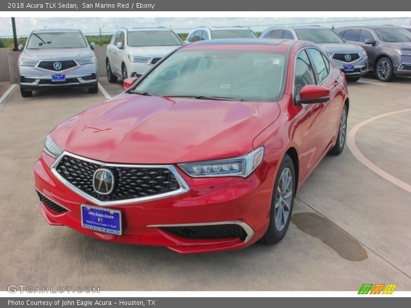 San Marino Red / Ebony 2018 Acura TLX Sedan