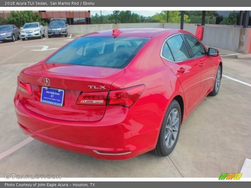 San Marino Red / Ebony 2018 Acura TLX Sedan
