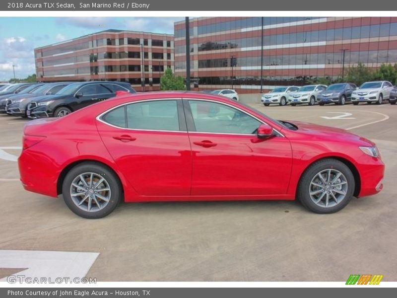 San Marino Red / Ebony 2018 Acura TLX Sedan