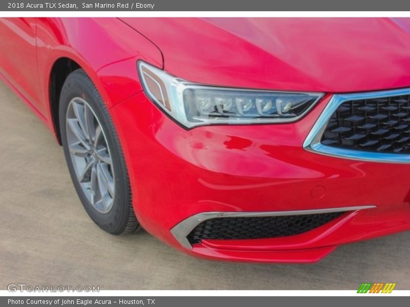 San Marino Red / Ebony 2018 Acura TLX Sedan
