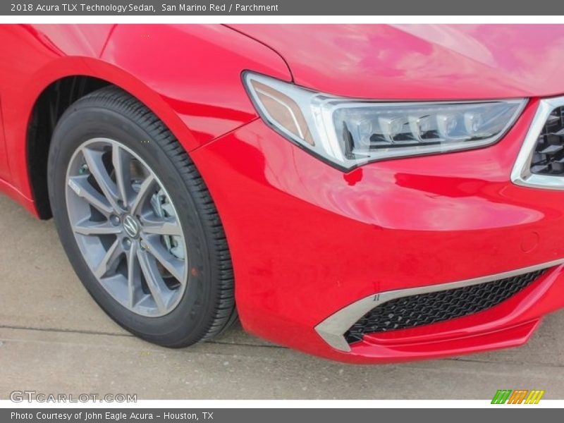 San Marino Red / Parchment 2018 Acura TLX Technology Sedan