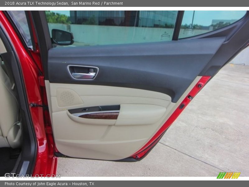San Marino Red / Parchment 2018 Acura TLX Technology Sedan