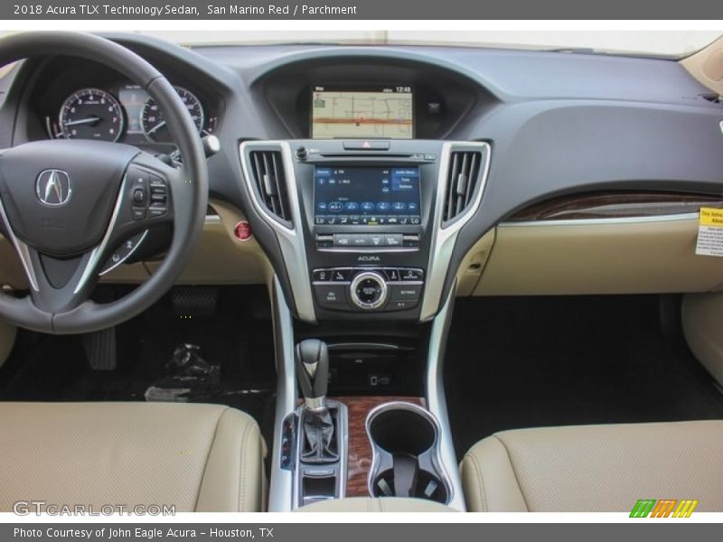 San Marino Red / Parchment 2018 Acura TLX Technology Sedan