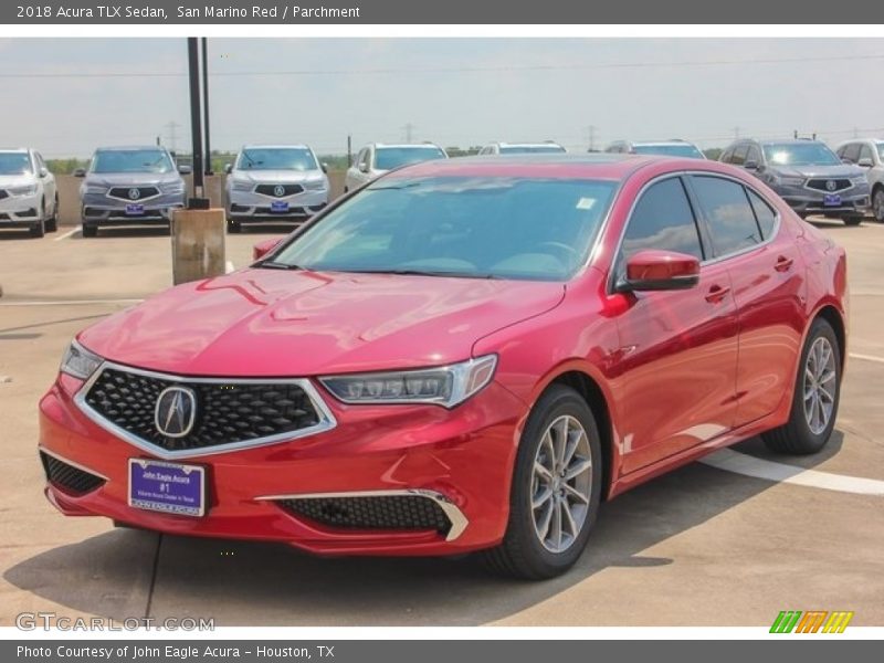 San Marino Red / Parchment 2018 Acura TLX Sedan