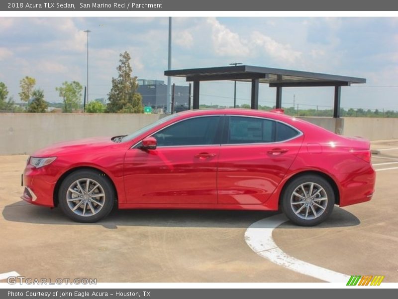 San Marino Red / Parchment 2018 Acura TLX Sedan