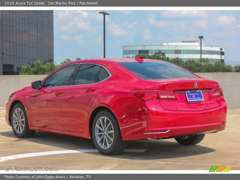 San Marino Red / Parchment 2018 Acura TLX Sedan