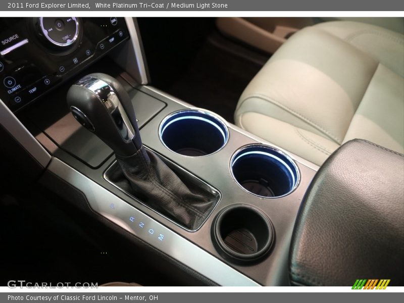 White Platinum Tri-Coat / Medium Light Stone 2011 Ford Explorer Limited