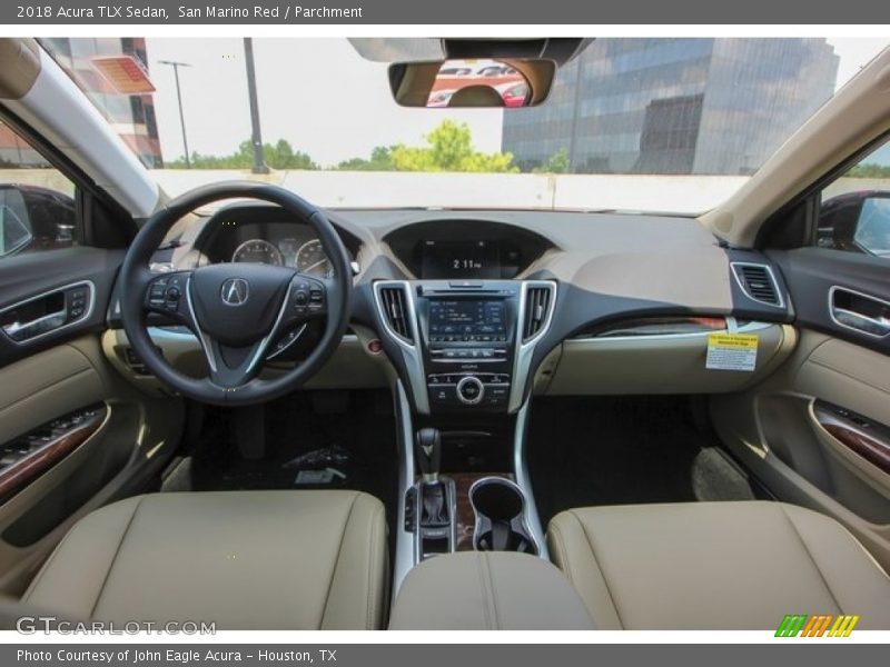 San Marino Red / Parchment 2018 Acura TLX Sedan