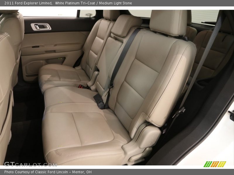 White Platinum Tri-Coat / Medium Light Stone 2011 Ford Explorer Limited
