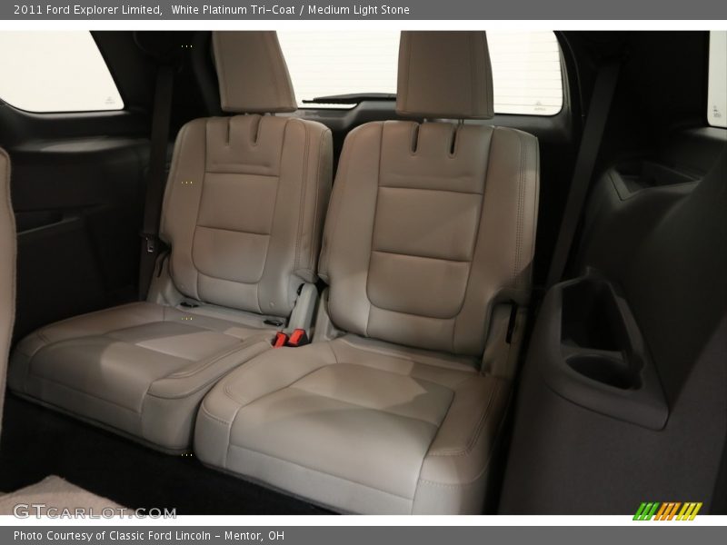 White Platinum Tri-Coat / Medium Light Stone 2011 Ford Explorer Limited