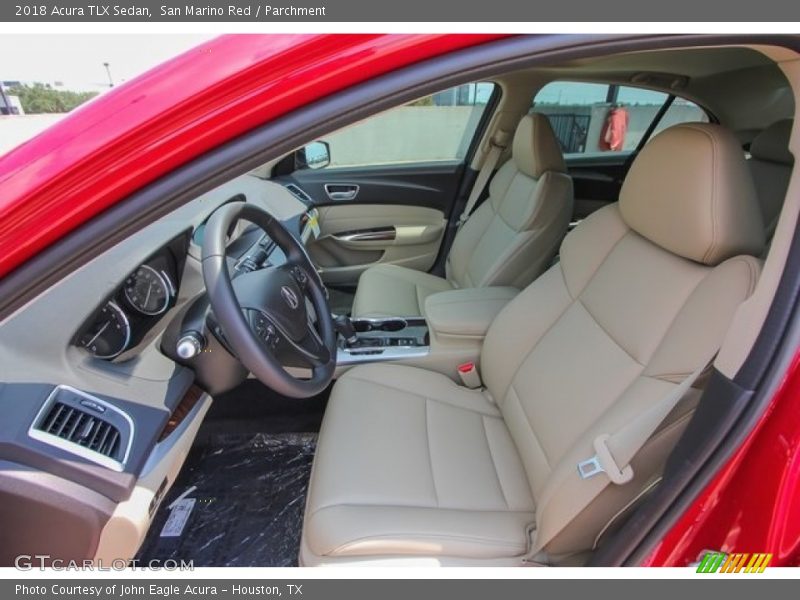 San Marino Red / Parchment 2018 Acura TLX Sedan