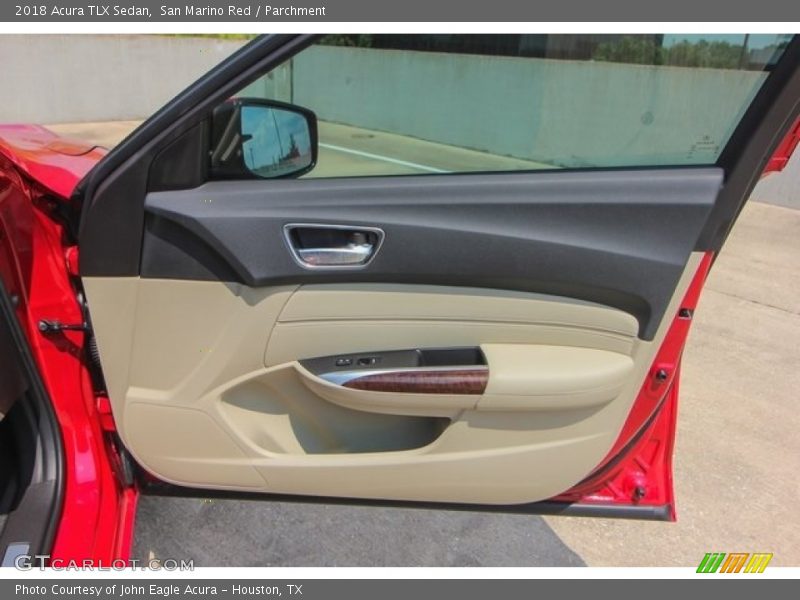 San Marino Red / Parchment 2018 Acura TLX Sedan