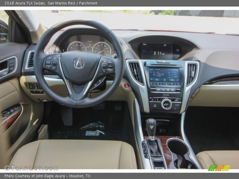 San Marino Red / Parchment 2018 Acura TLX Sedan