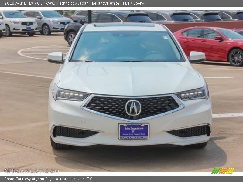 Bellanova White Pearl / Ebony 2018 Acura TLX V6 SH-AWD Technology Sedan