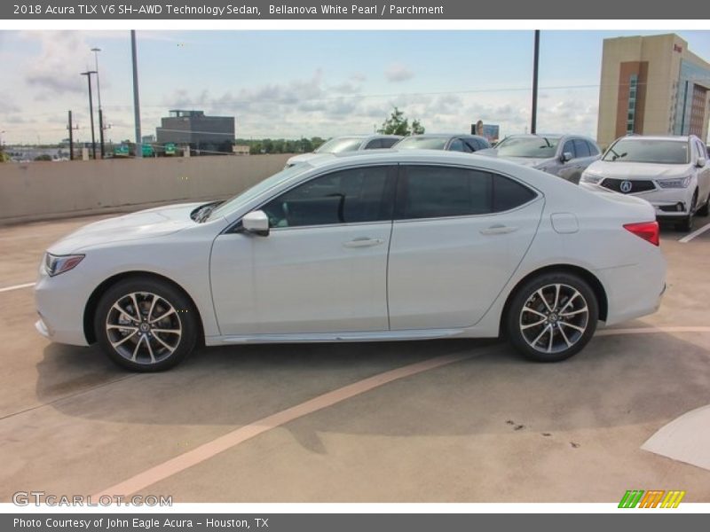 Bellanova White Pearl / Parchment 2018 Acura TLX V6 SH-AWD Technology Sedan
