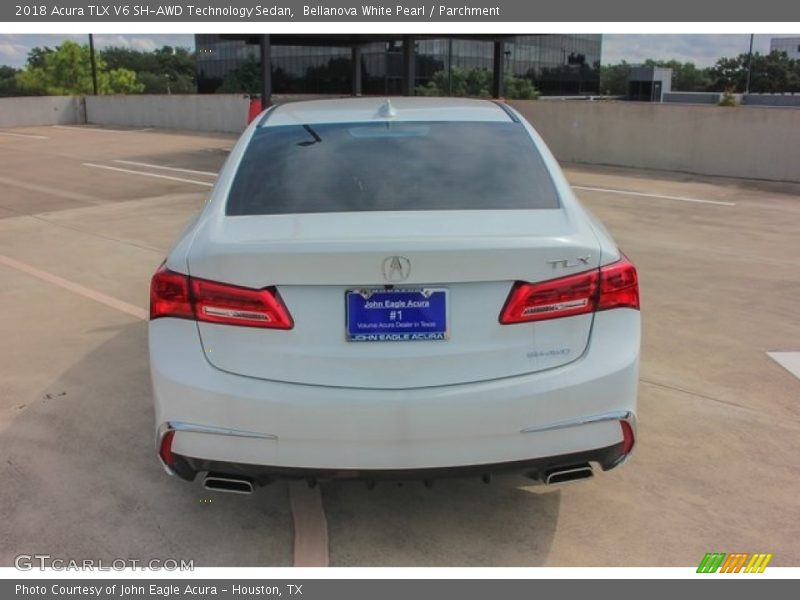 Bellanova White Pearl / Parchment 2018 Acura TLX V6 SH-AWD Technology Sedan