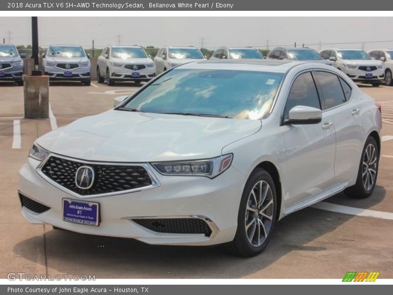 Bellanova White Pearl / Ebony 2018 Acura TLX V6 SH-AWD Technology Sedan