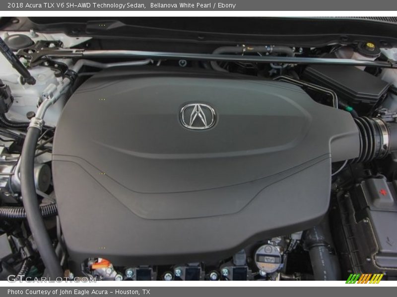 Bellanova White Pearl / Ebony 2018 Acura TLX V6 SH-AWD Technology Sedan