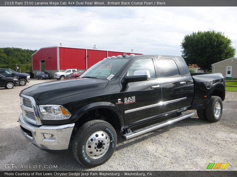 Front 3/4 View of 2018 3500 Laramie Mega Cab 4x4 Dual Rear Wheel
