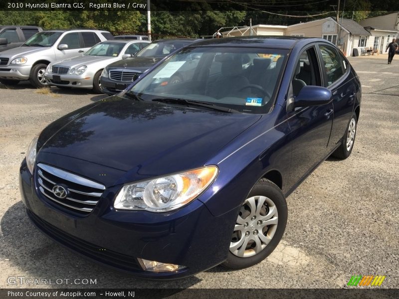 Regatta Blue / Gray 2010 Hyundai Elantra GLS