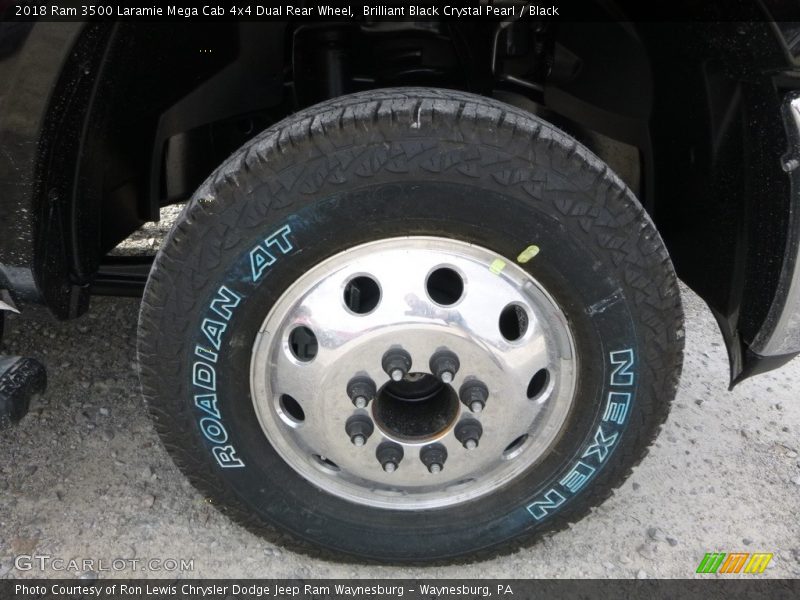 Brilliant Black Crystal Pearl / Black 2018 Ram 3500 Laramie Mega Cab 4x4 Dual Rear Wheel