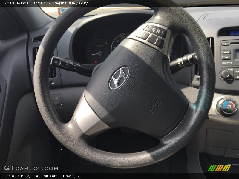 Regatta Blue / Gray 2010 Hyundai Elantra GLS