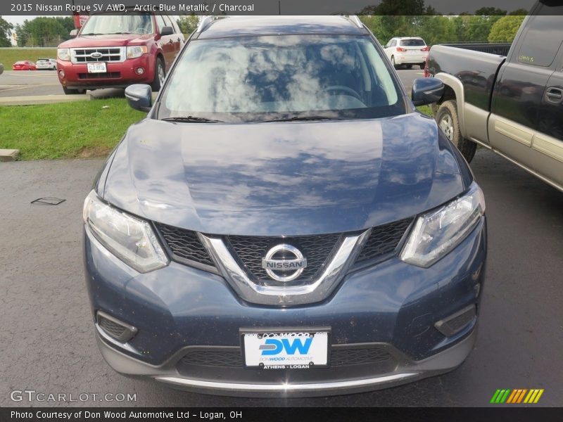 Arctic Blue Metallic / Charcoal 2015 Nissan Rogue SV AWD