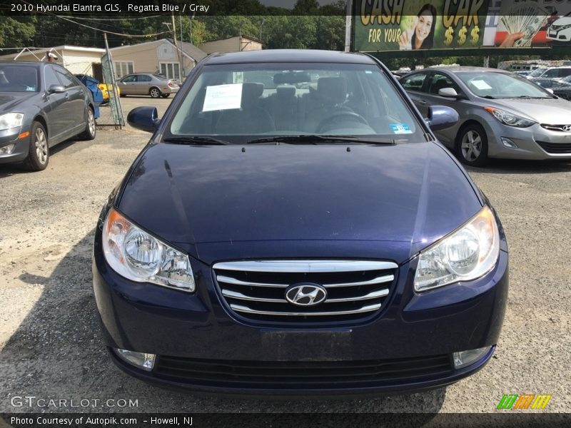 Regatta Blue / Gray 2010 Hyundai Elantra GLS