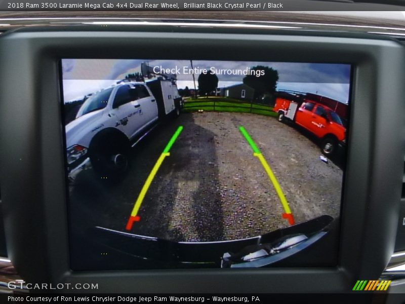 Brilliant Black Crystal Pearl / Black 2018 Ram 3500 Laramie Mega Cab 4x4 Dual Rear Wheel