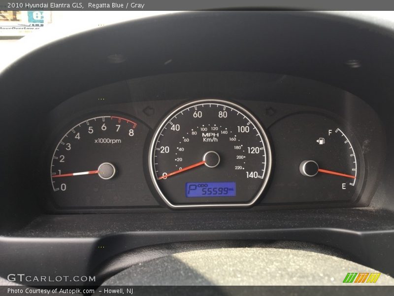 Regatta Blue / Gray 2010 Hyundai Elantra GLS