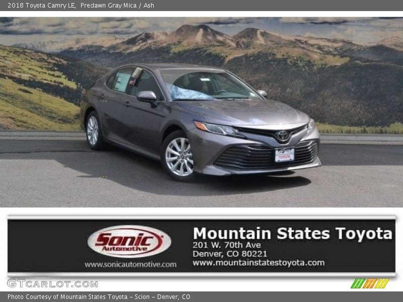 Predawn Gray Mica / Ash 2018 Toyota Camry LE