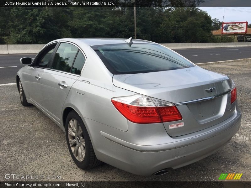 Platinum Metallic / Black 2009 Hyundai Genesis 3.8 Sedan