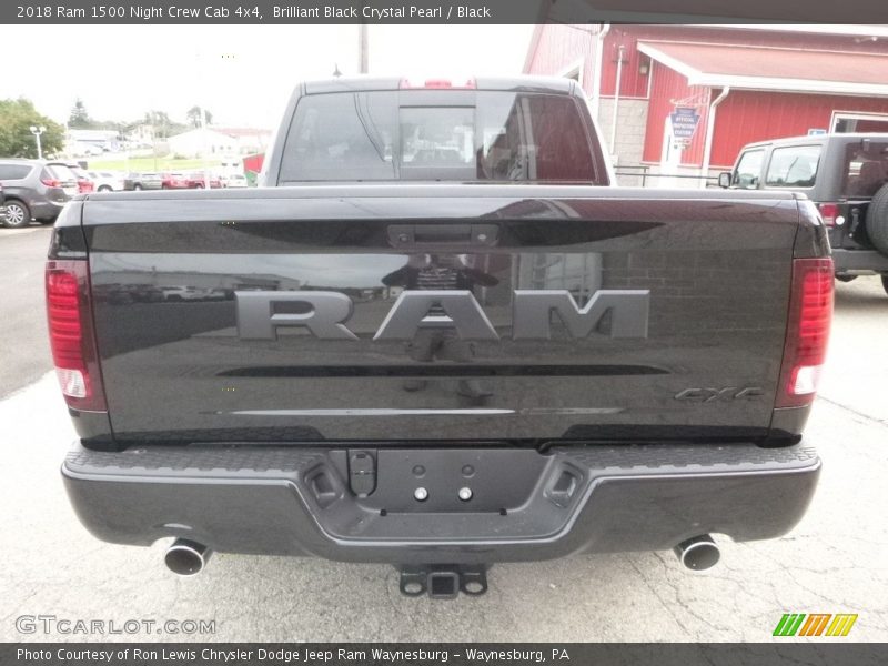 Brilliant Black Crystal Pearl / Black 2018 Ram 1500 Night Crew Cab 4x4