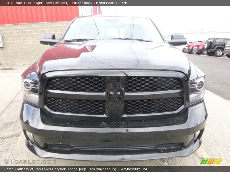 Brilliant Black Crystal Pearl / Black 2018 Ram 1500 Night Crew Cab 4x4