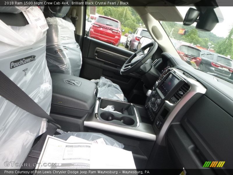 Brilliant Black Crystal Pearl / Black 2018 Ram 1500 Night Crew Cab 4x4