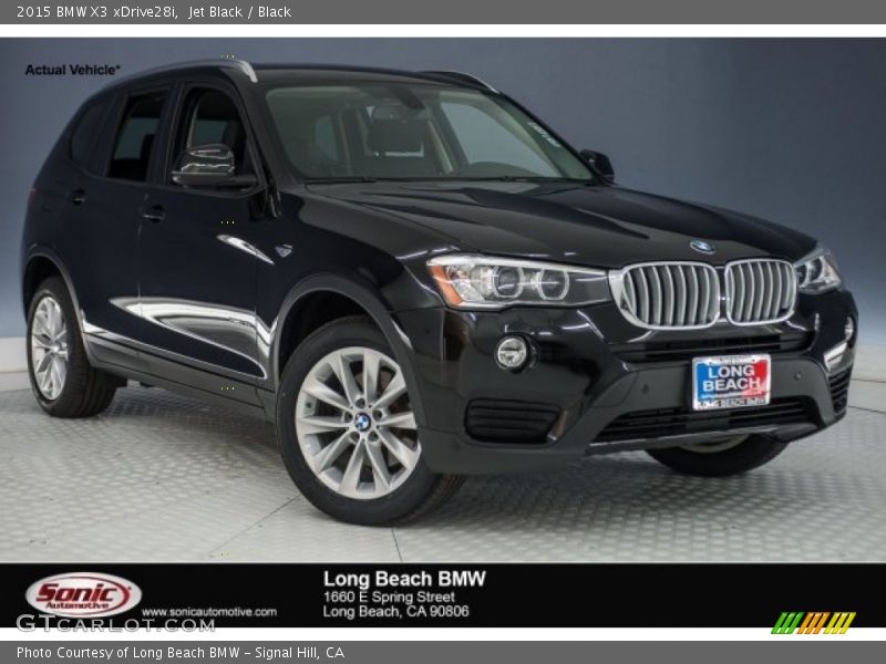 Jet Black / Black 2015 BMW X3 xDrive28i
