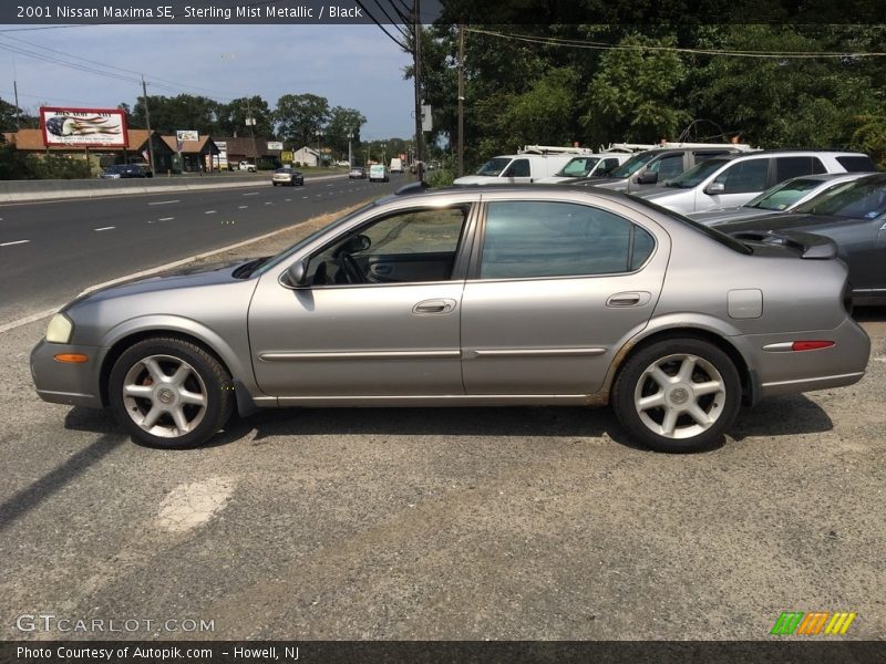 Sterling Mist Metallic / Black 2001 Nissan Maxima SE