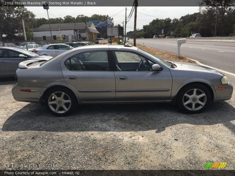 Sterling Mist Metallic / Black 2001 Nissan Maxima SE