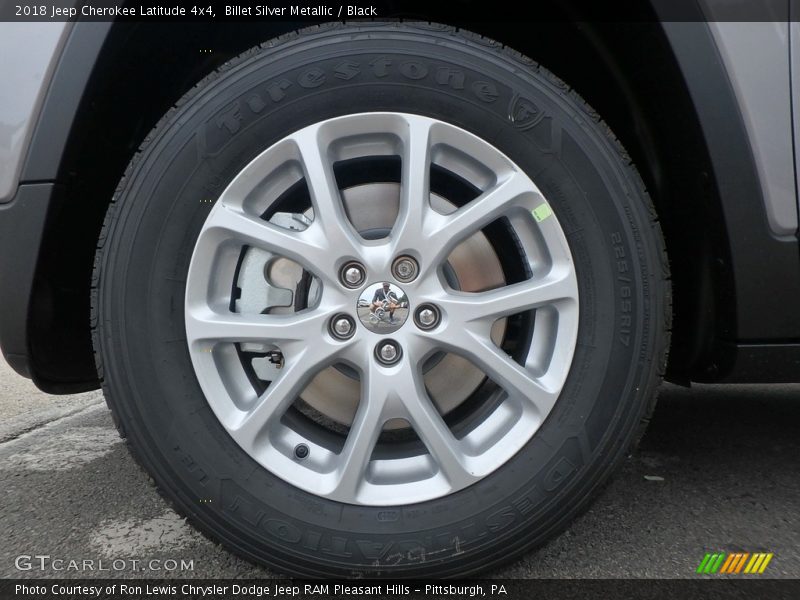 Billet Silver Metallic / Black 2018 Jeep Cherokee Latitude 4x4