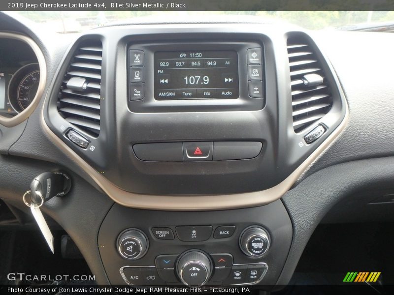Billet Silver Metallic / Black 2018 Jeep Cherokee Latitude 4x4