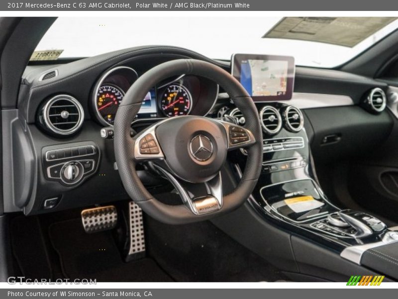 Polar White / AMG Black/Platinum White 2017 Mercedes-Benz C 63 AMG Cabriolet