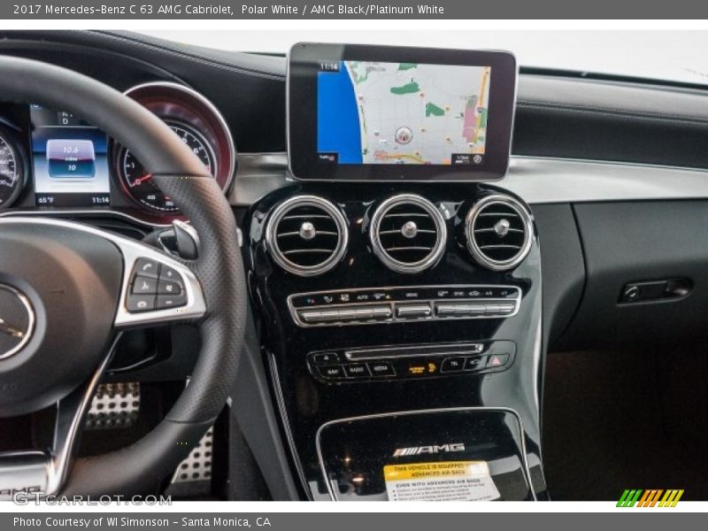 Polar White / AMG Black/Platinum White 2017 Mercedes-Benz C 63 AMG Cabriolet