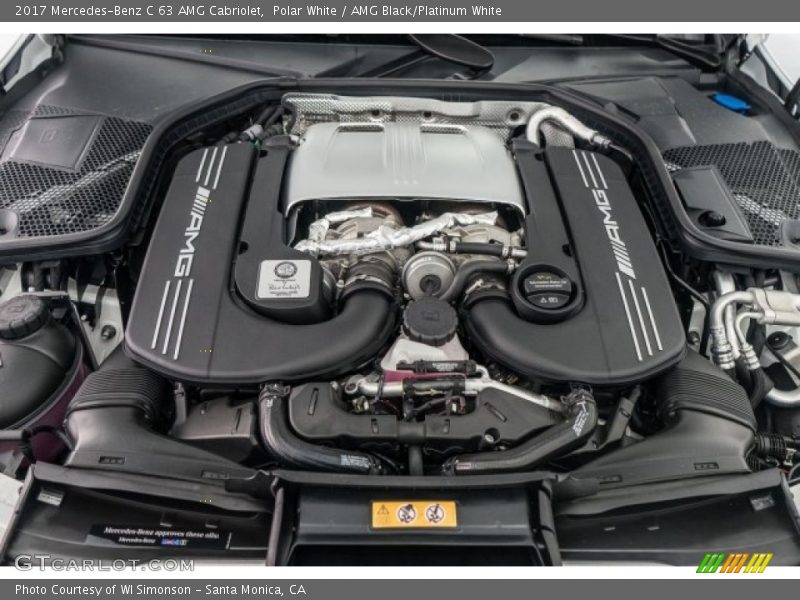 Polar White / AMG Black/Platinum White 2017 Mercedes-Benz C 63 AMG Cabriolet