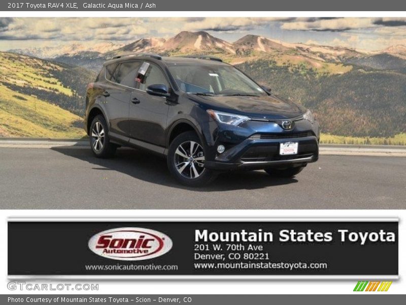 Galactic Aqua Mica / Ash 2017 Toyota RAV4 XLE