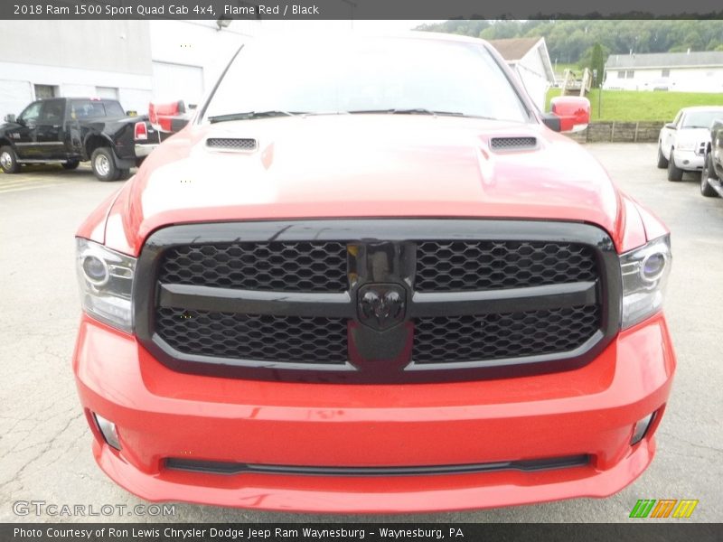 Flame Red / Black 2018 Ram 1500 Sport Quad Cab 4x4